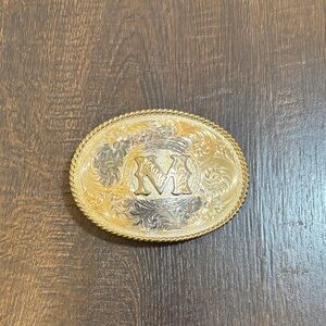 Montana Silversmiths Gold and Silver Belt Buckle